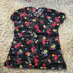 Dickies Floral Scrub Top